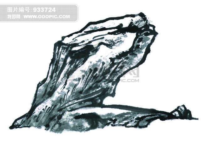 水墨山石画图片素材(图片编号:933724)_中国传